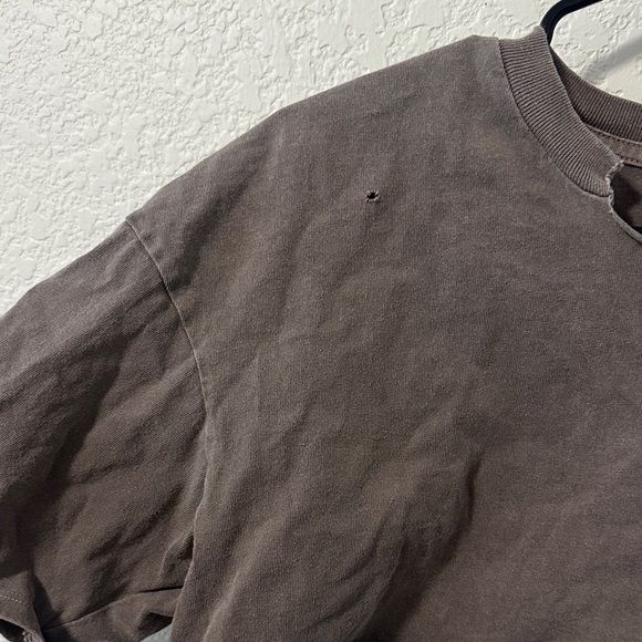 JOAH BROWN Cropped Boxy T-Shirt - Brown - Picture 3 of 6